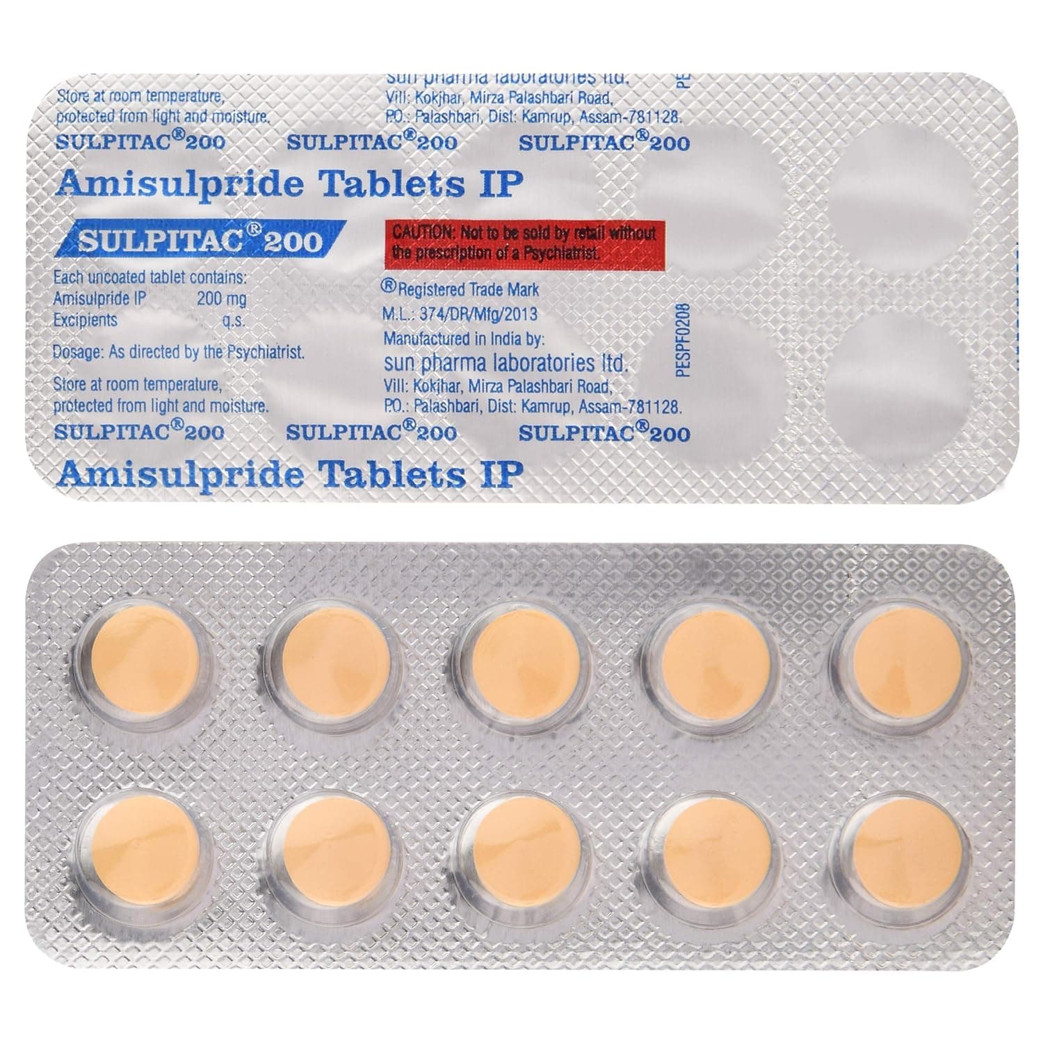 Sulpitac 200 mg Tablet (10 Tab)