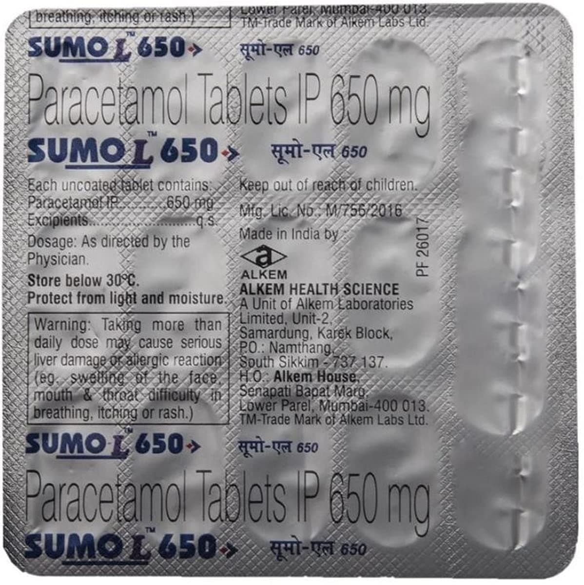 Sumo L 650 mg Tablet (15 Tab)