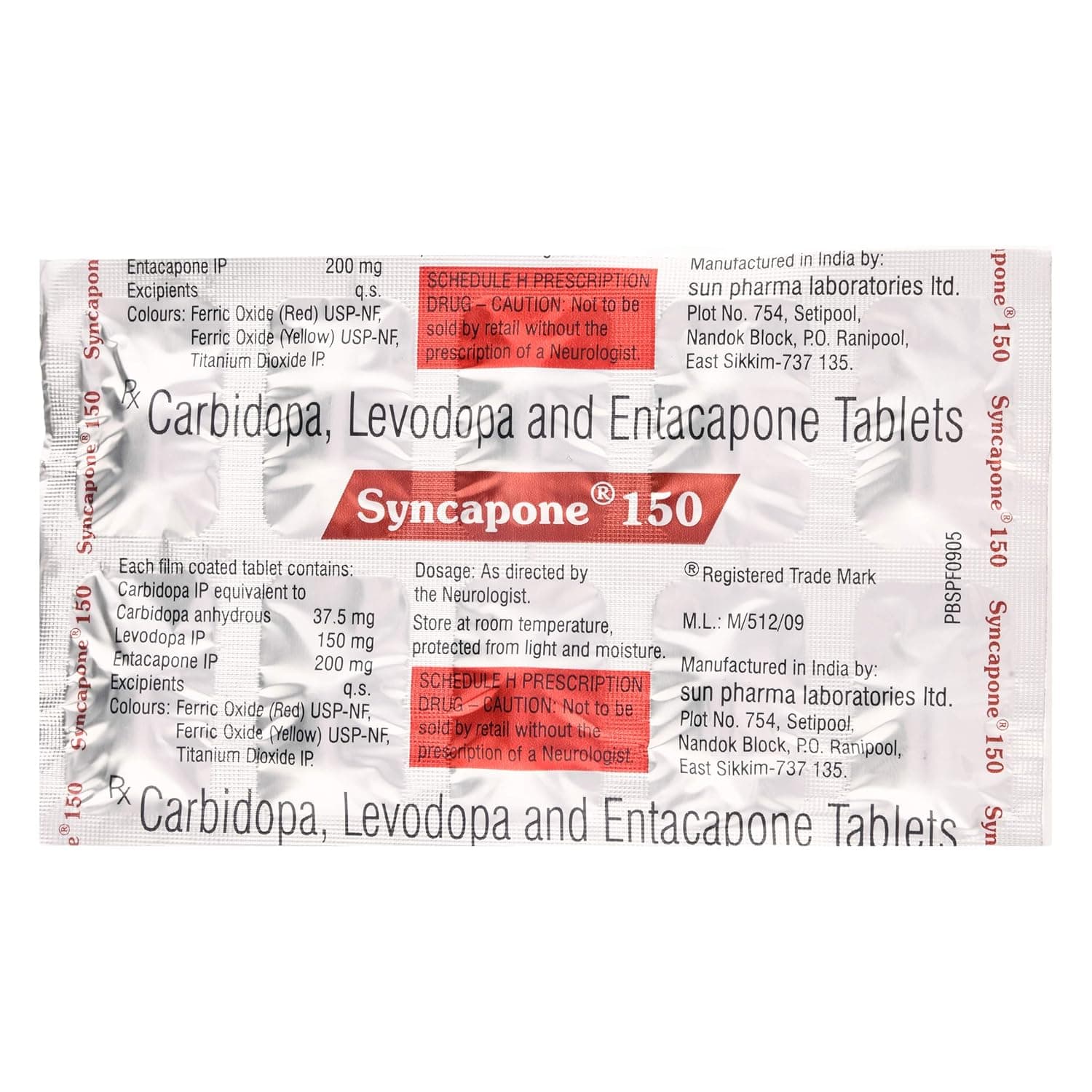 Syncapone 150 mg Tablet (10 Tab)