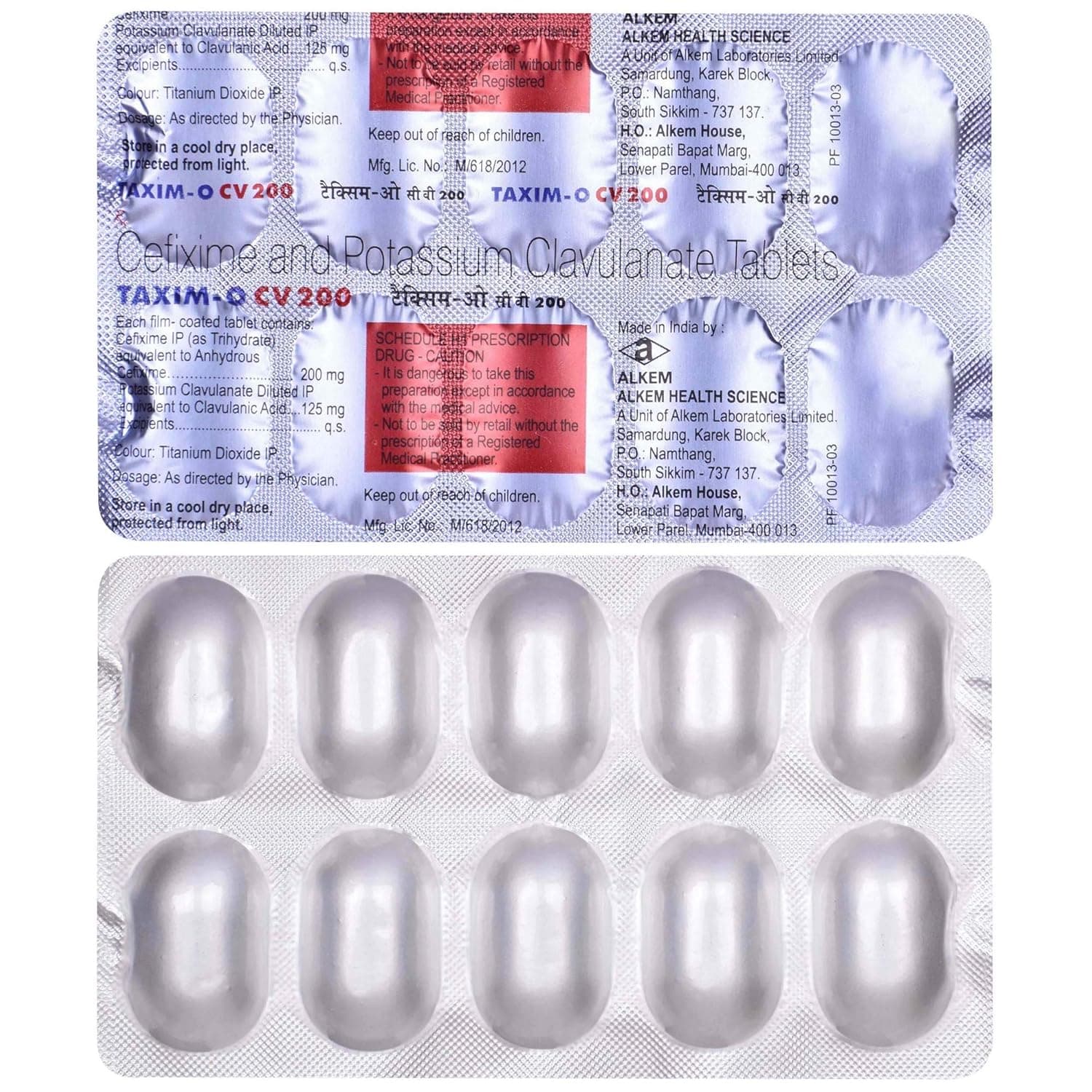 Taxim O CV 200 mg Tablet (10 Tab)