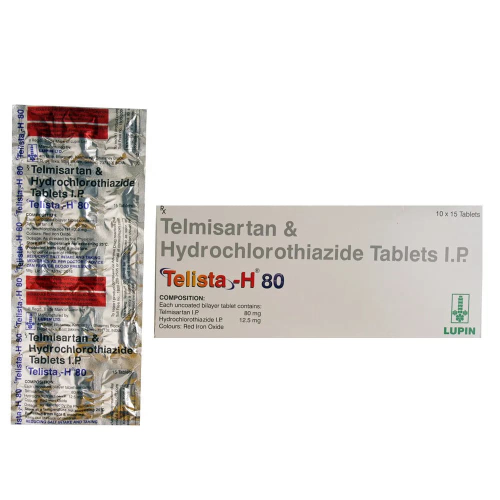 Telista H 80 mg Tablet (15 Tab)