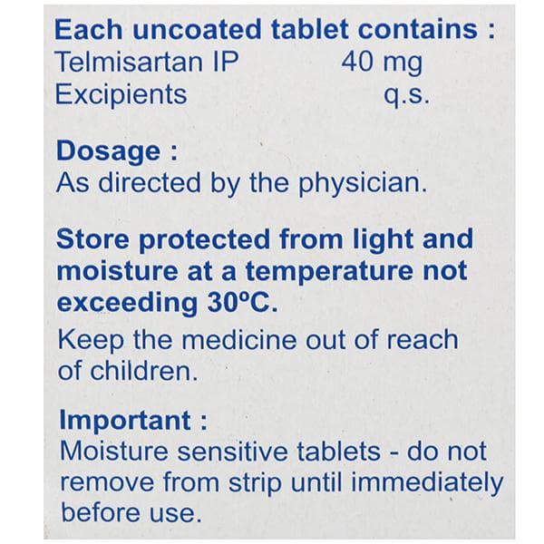 Tellzy 40 mg Tablet (15 Tab)