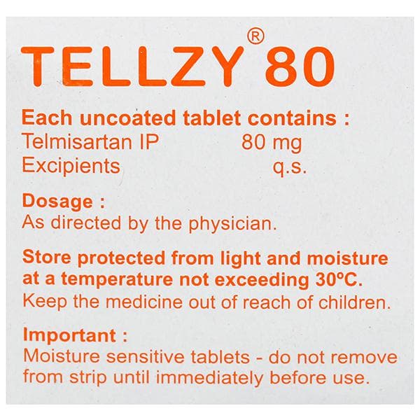 Tellzy 80 mg Tablet (15 Tab)