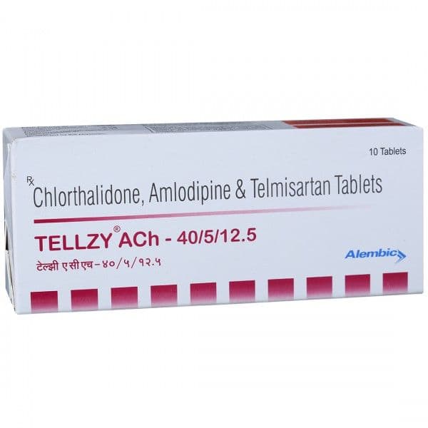 Tellzy ACh 40/5/12.5 mg Tablet (10 Tab) Tellzy ACh 40/5/12.5 mg Tablet (10 Tab)