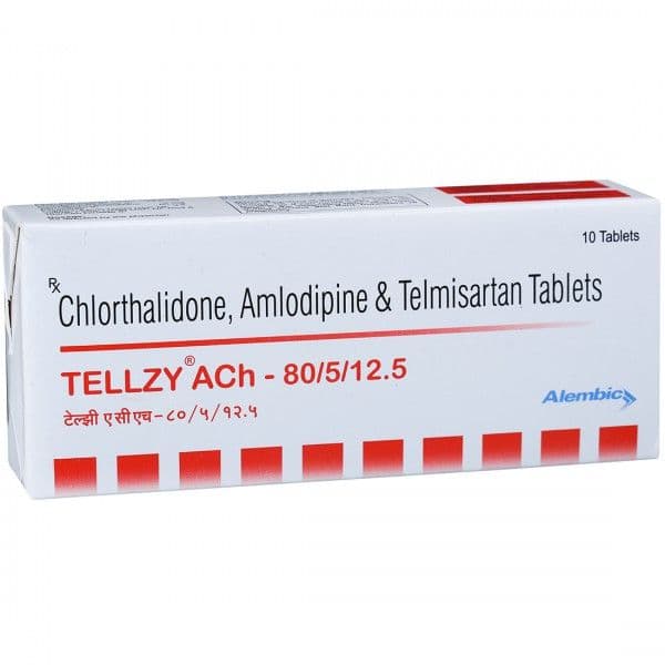 Tellzy ACh 80/5/12.5 mg Tablet (10 Tab) Tellzy ACh 80/5/12.5 mg Tablet (10 Tab)