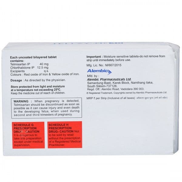 Tellzy CH 40 mg Tablet (15 Tab)
