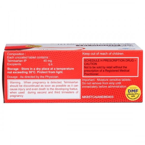 Telmikind 40 mg Tablet (10 Tab)
