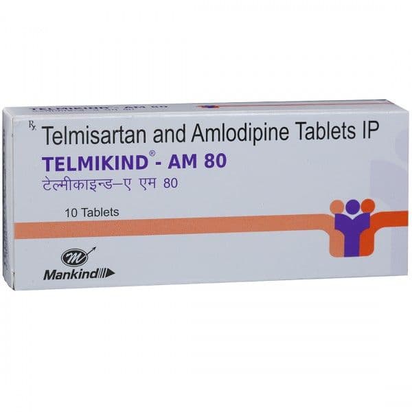 Telmikind AM 80 mg Tablet (10 Tab)