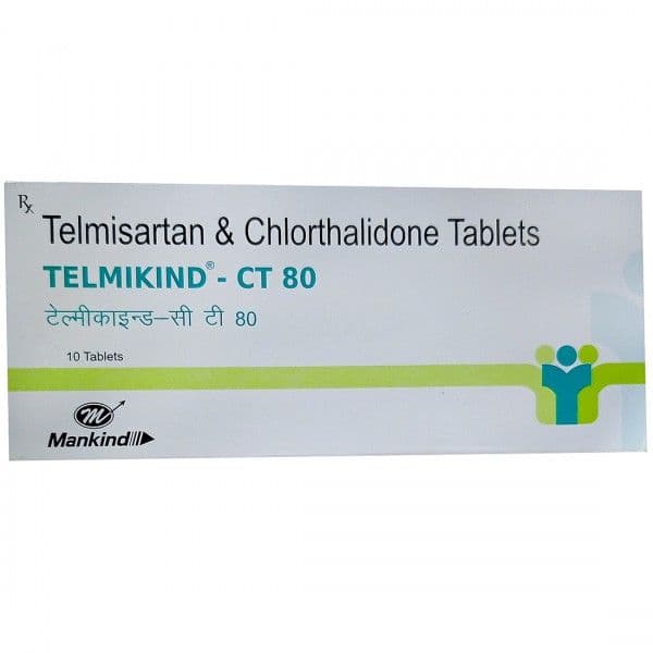 Telmikind CT 80 mg Tablet (10 Tab)