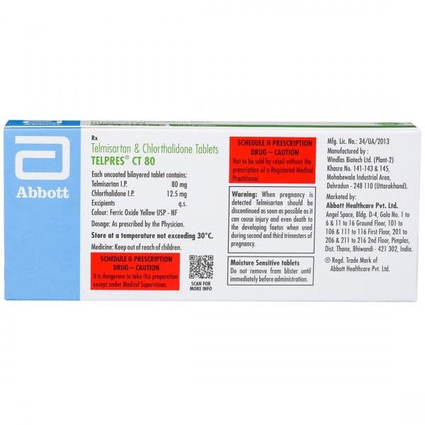 Telpres CT 80 mg Tablet (10 Tab)