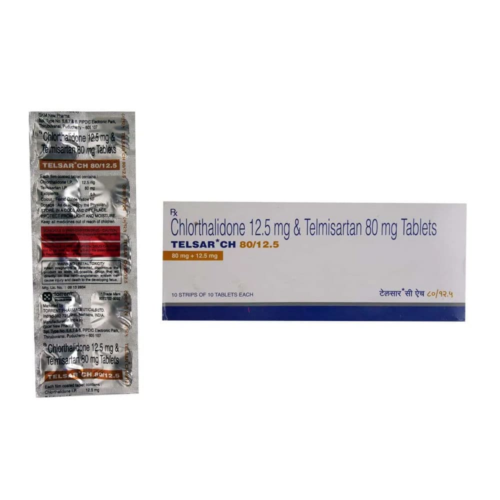 Telsar CH 80/12.5 mg Tablet (10 Tab)