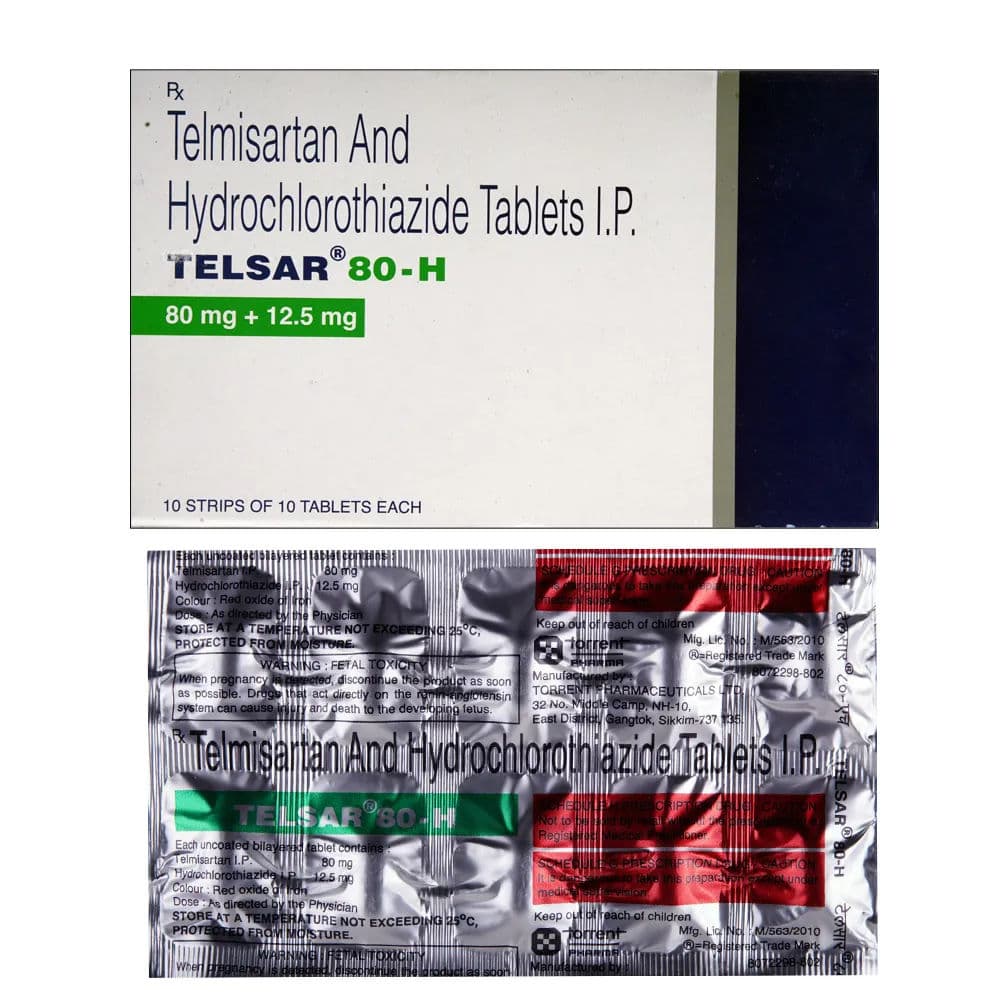 Telsar H 80 mg Tablet (10 Tab)