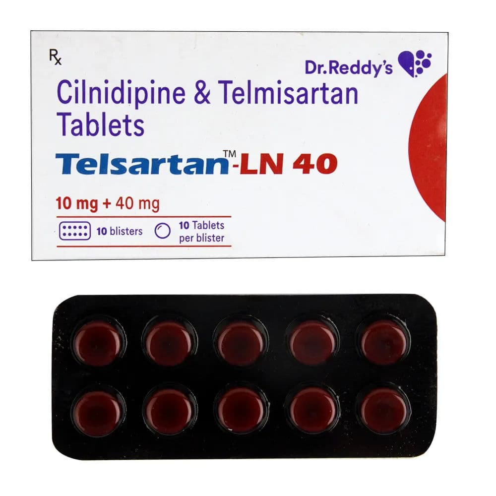 Telsartan LN 40 mg Tablet (10 Tab)