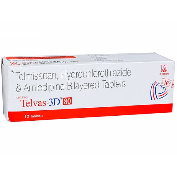Telvas 3D 80 mg Tablet (10 Tab)