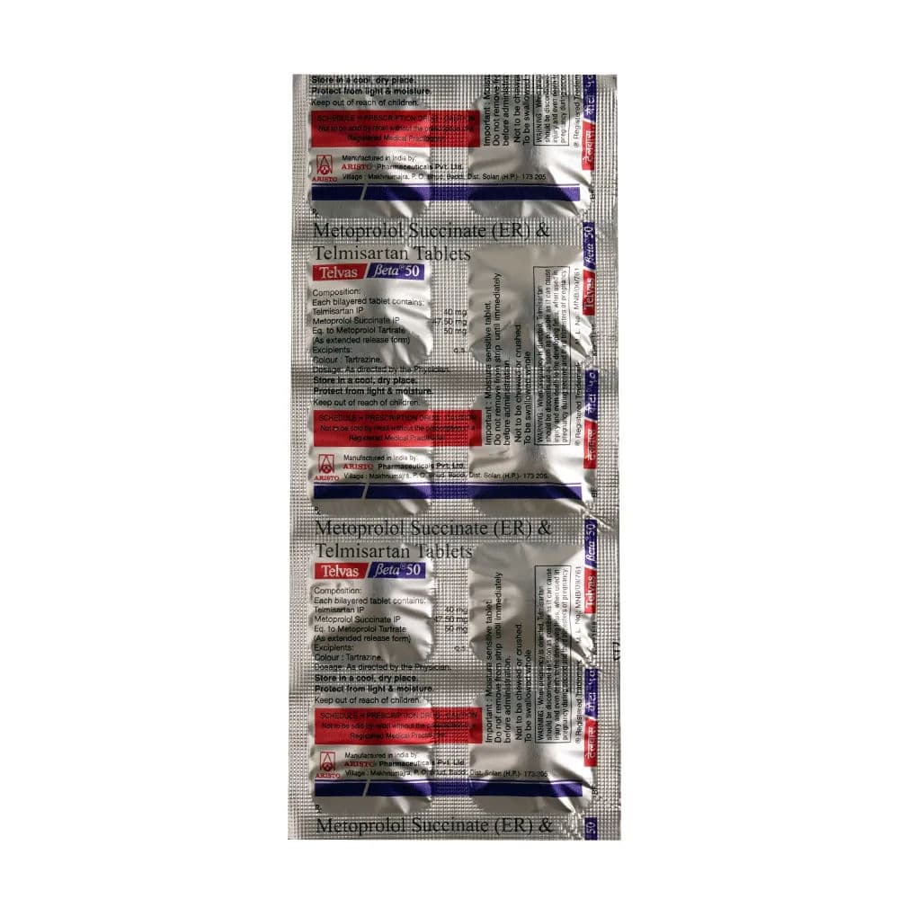 Telvas Beta 50 mg Tablet (10 Tab)