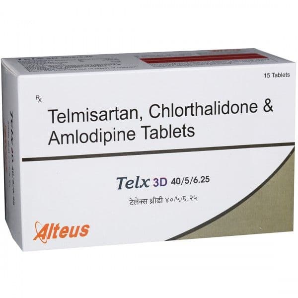 Telx 3D 40/5/6.25 mg Tablet (15 Tab)