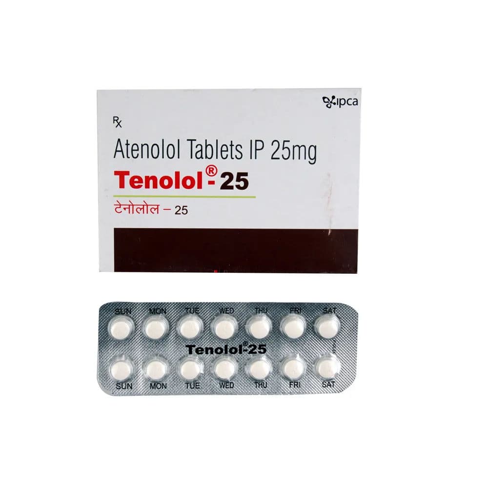 Tenolol 25 mg Tablet (14 Tab) Tenolol 25 mg Tablet (14 Tab)