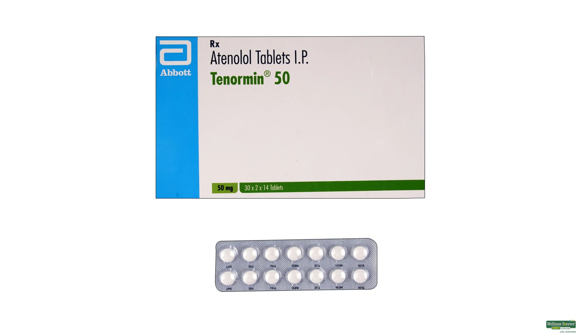 Tenormin 50 mg Tablet (14 Tab) Tenormin 50 mg Tablet (14 Tab)