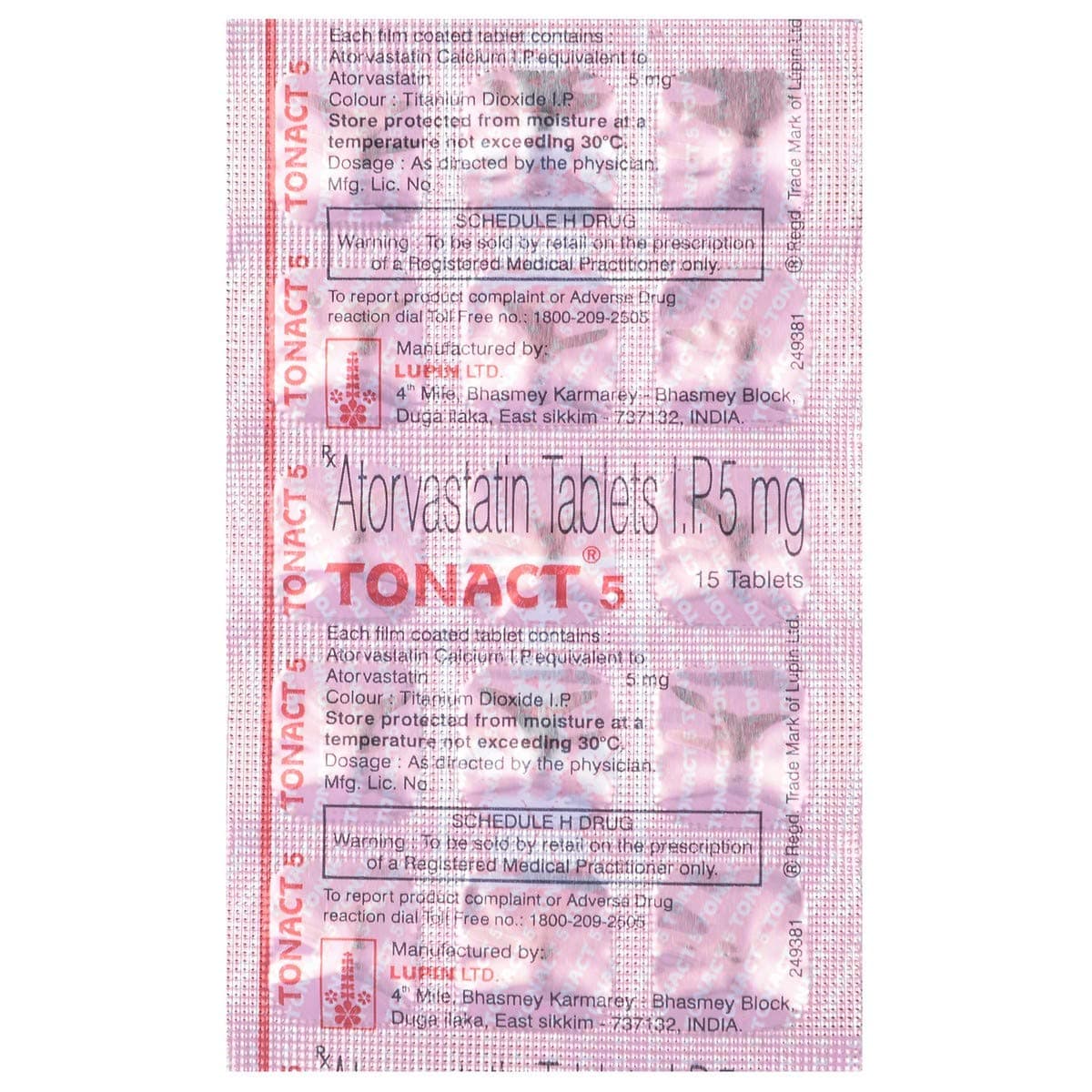 Tonact 5 mg Tablet (15 Tab)