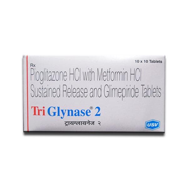 Tri Glynase 2 mg Tablet (10 Tab)