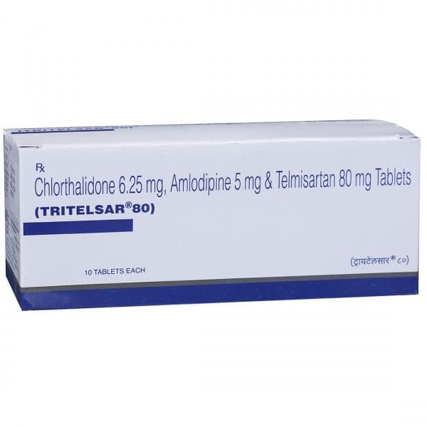 Tri Telsar 80 mg Tablet (10 Tab)