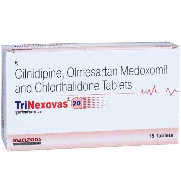 Trinexovas 20 mg Tablet (15 Tab) Trinexovas 20 mg Tablet (15 Tab)