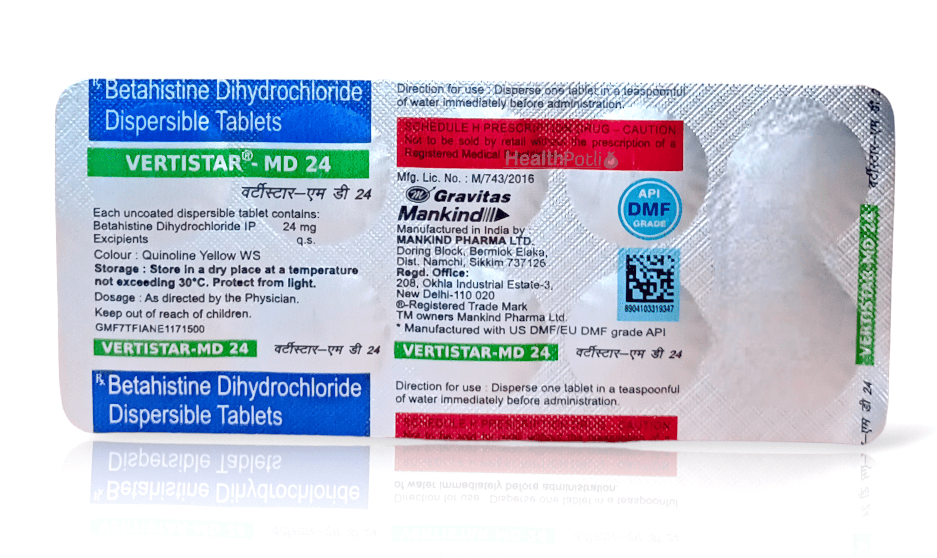 Vertistar MD 24 mg Tablet (10 Tab)