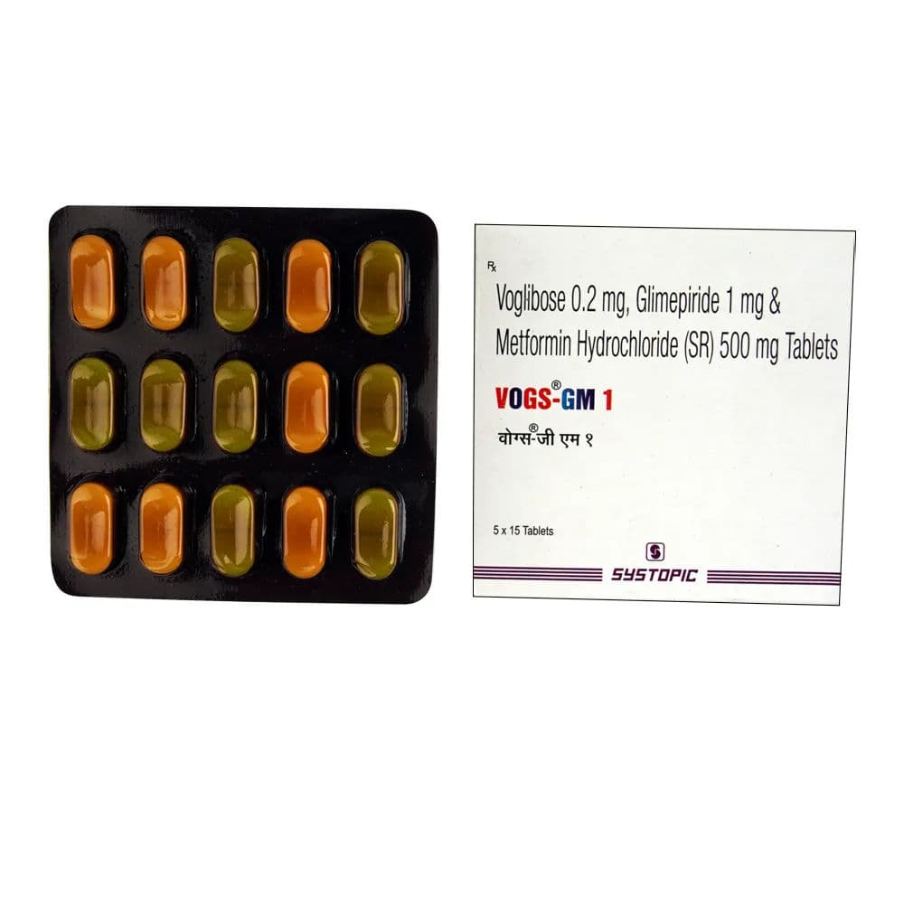 Vogs GM 1 mg Tablet (15 Tab)