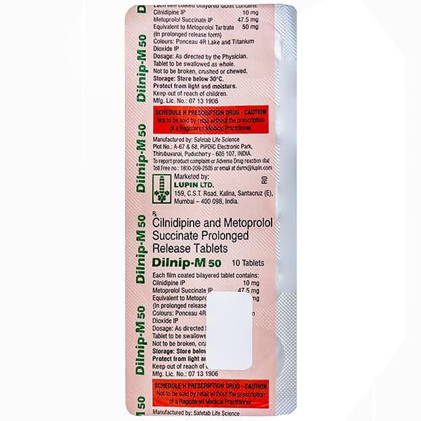 Dilnip M 50 mg Tablet (10 Tab) Dilnip M 50 mg Tablet (10 Tab)