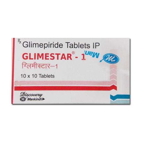 Glimestar 1 mg Tablet (10 Tab)