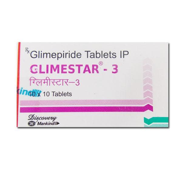 Glimestar 3 mg Tablet (10 Tab)