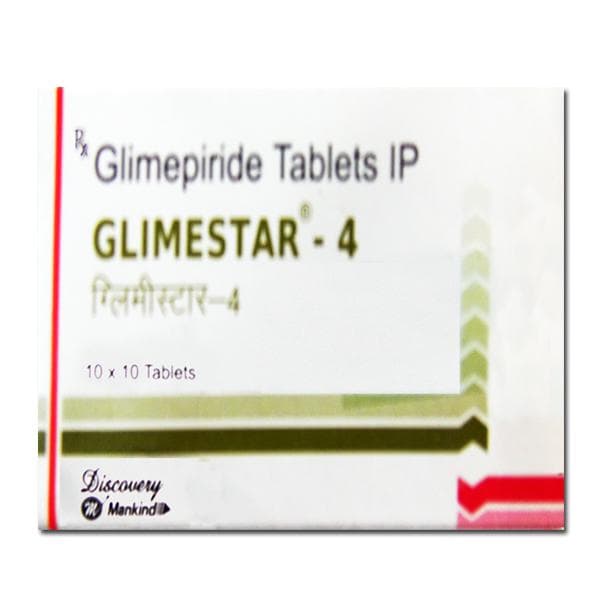 Glimestar 4 mg Tablet (10 Tab)