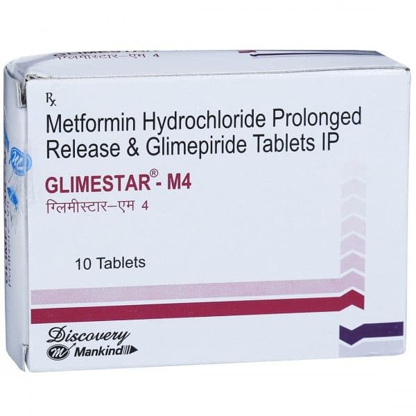 Glimestar M 4 mg Tablet (10 Tab)