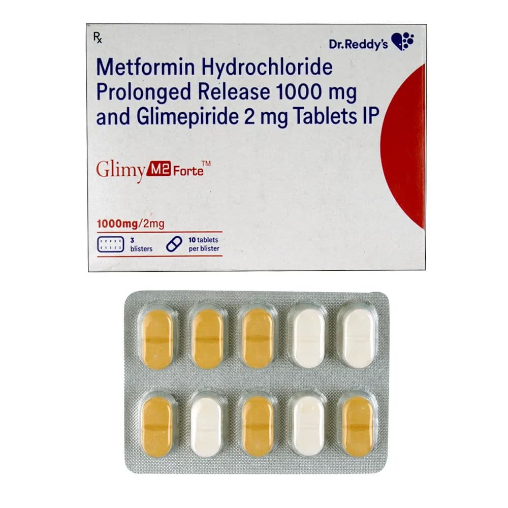Glimy M Forte 2 mg Tablet (10 Tab)
