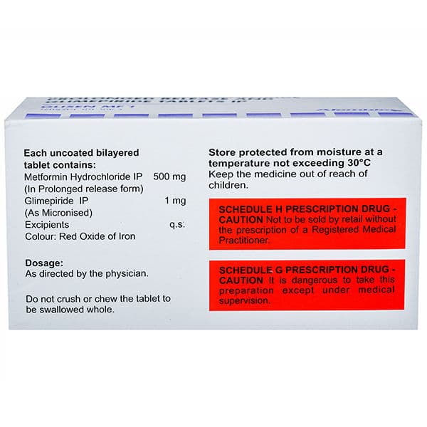 Glisen MF 1 mg Tablet (15 Tab) Glisen MF 1 mg Tablet (15 Tab)