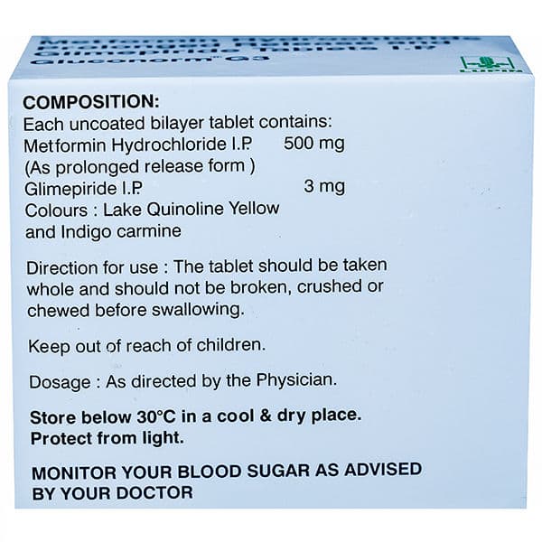 Gluconorm G 3 mg Tablet (15 Tab)