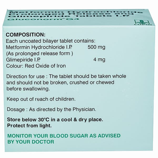 Gluconorm G 4 mg Tablet (15 Tab)