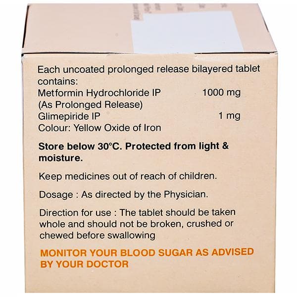 Gluconorm G Forte 1 mg Tablet (15 Tab)