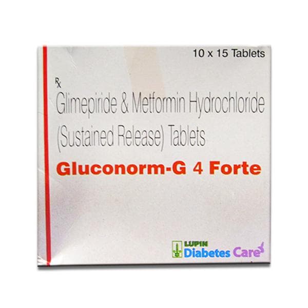 Gluconorm G Forte 4 mg Tablet (15 Tab)