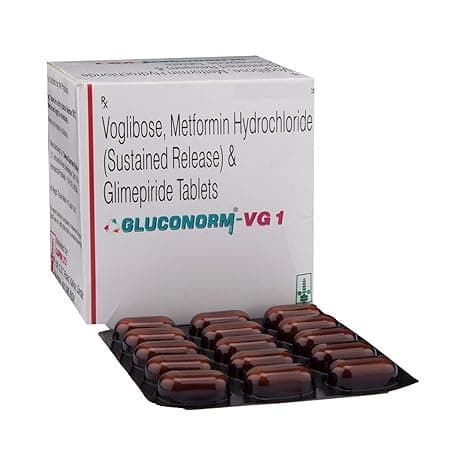 Gluconorm VG 1 mg Forte Tablet (15 Tab)