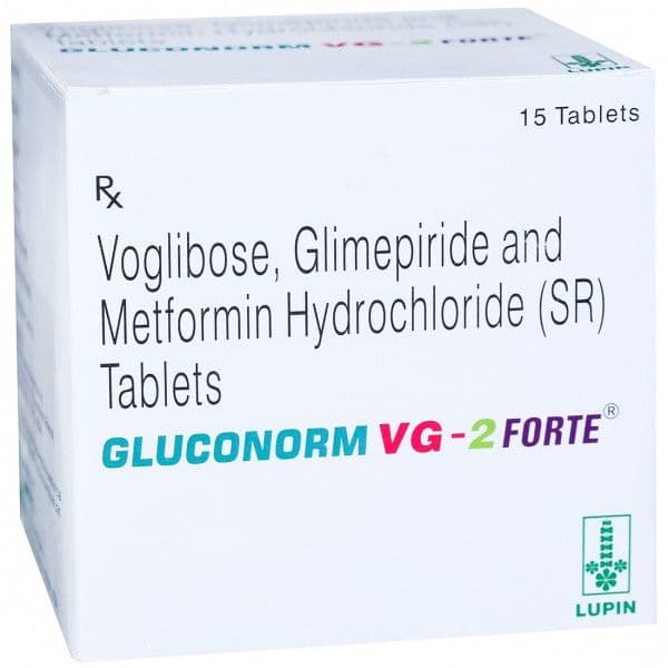 Gluconorm VG 2 Forte Tablet (15 Tab)