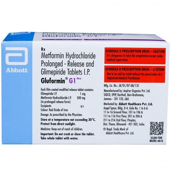 Gluformin G1(New) Tablet (15 Tab)