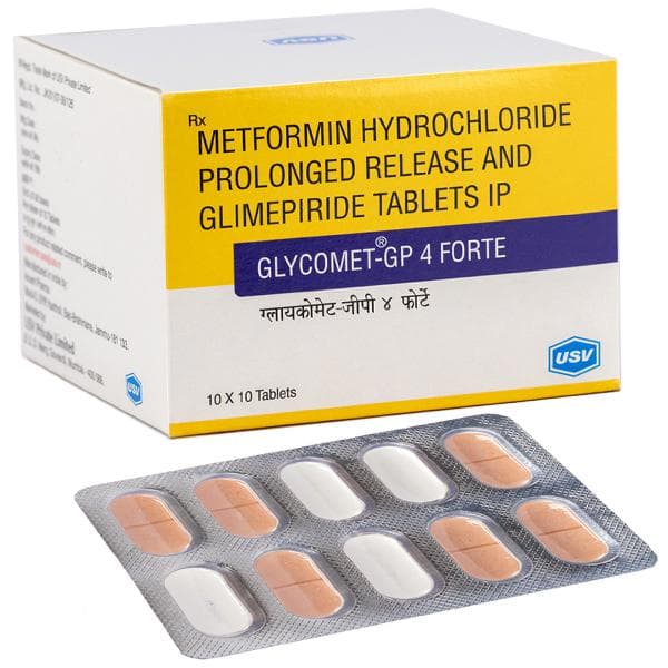 Glycomet GP 4 mg Forte Tablet (10 Tab)