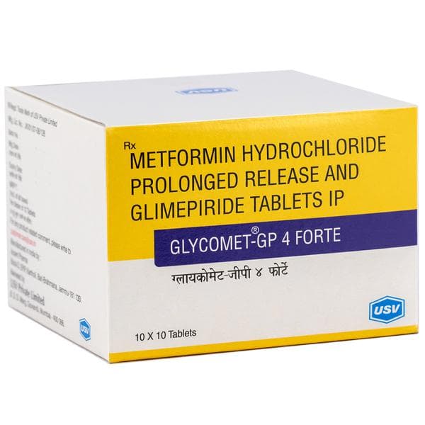 Glycomet GP 4 mg Forte Tablet (10 Tab) Glycomet GP 4 mg Forte Tablet (10 Tab)
