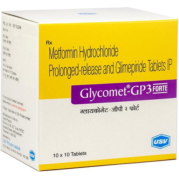 Glycomet GP Forte 3 mg Tablet (10 Tab)