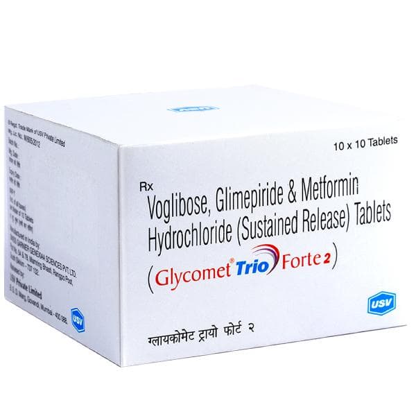 Glycomet Trio Forte 2 mg Tablet (10 Tab)
