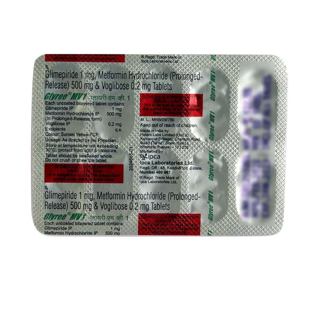 Glyree MV 1 mg Tablet (10 Tab)