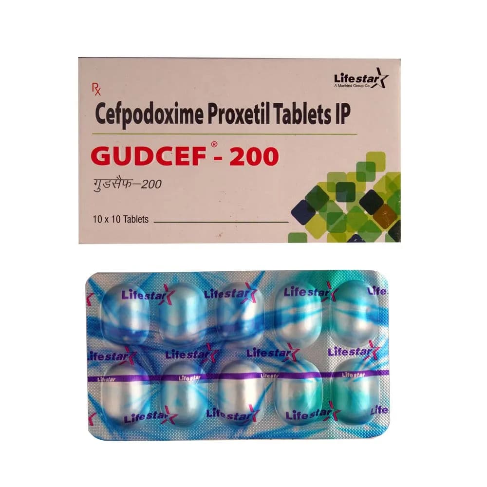 Gudcef 200 mg Tablet (10 Tab)