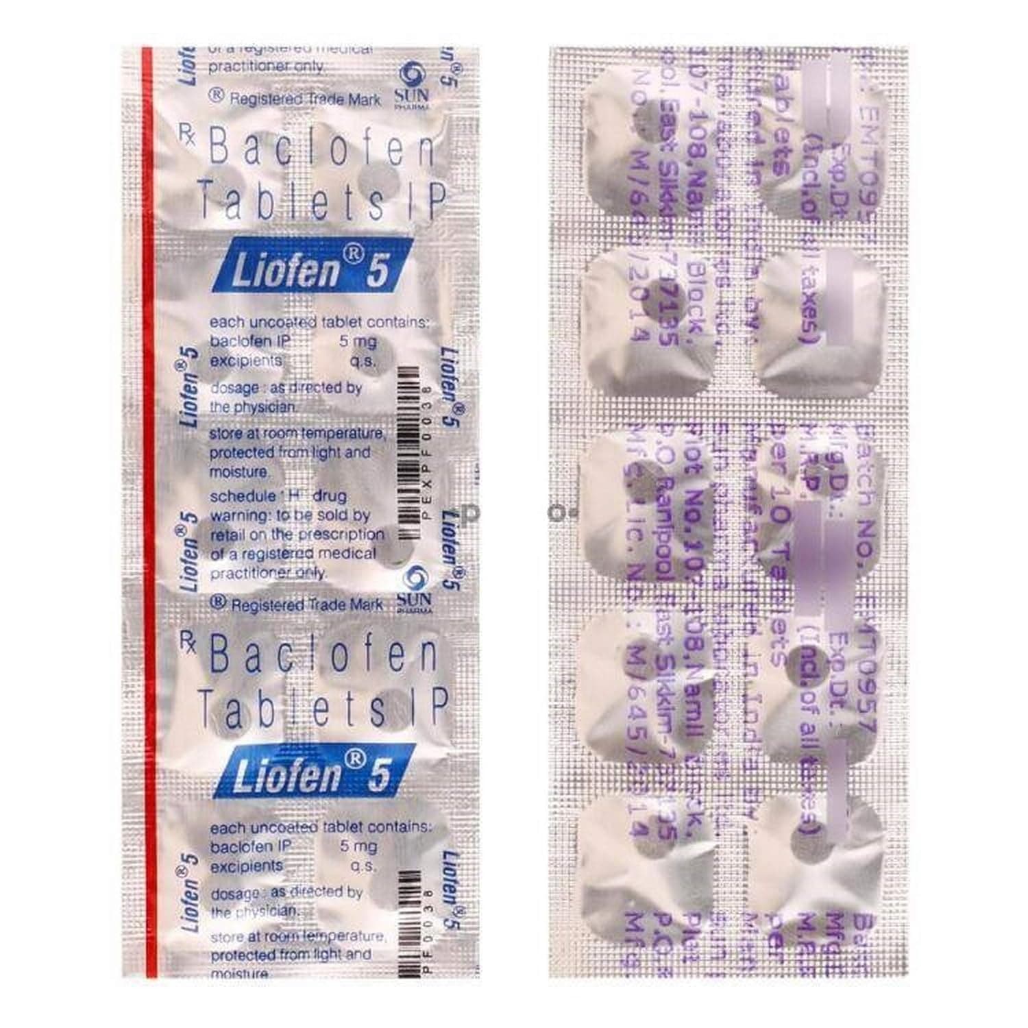 Liofen 5 mg Tablet (10 Tab)