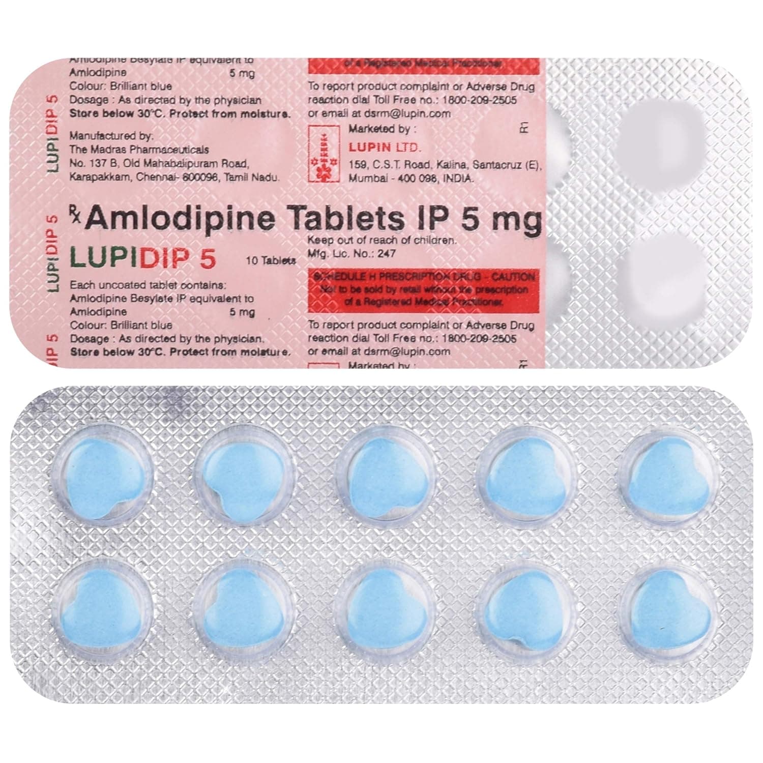 Lupidip 5 mg Tablet (10 Tab) Lupidip 5 mg Tablet (10 Tab)